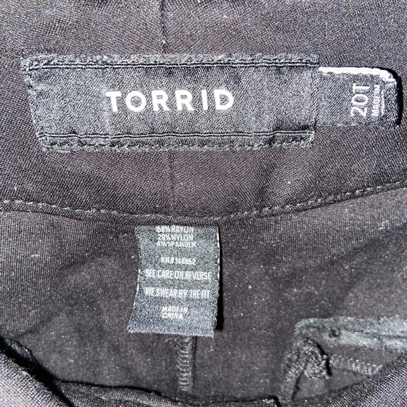 Torrid 20T 20 Tall Plus Black Knit Pants - Picture 3 of 4